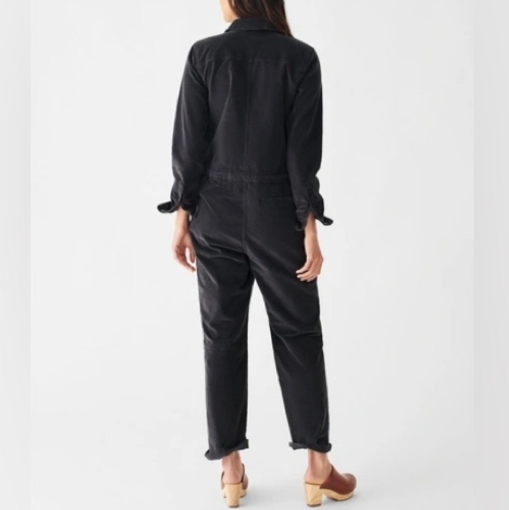 Faherty Stretch Corduroy Utility Jumpsuit In Washed Black-NWT - Picture 2 of 8